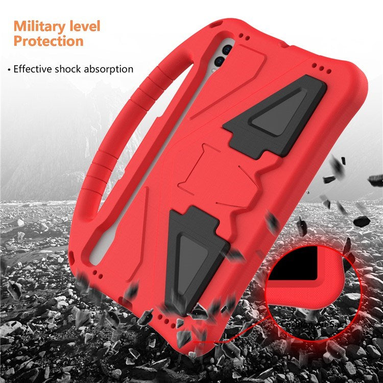 EIDERWOOD Samsung Galaxy Tab S9 / S8 / S7 Barnvänligt Skal m. Handtag & Ställfunktion - Röd