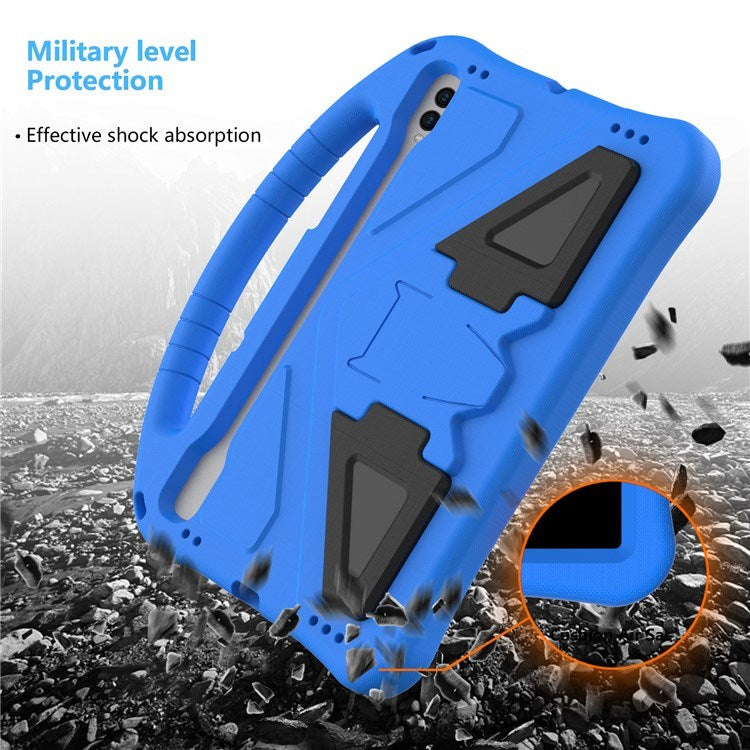 EIDERWOOD Samsung Galaxy Tab S9 / S8 / S7 Barnvänligt Skal m. Handtag & Ställfunktion - Blå