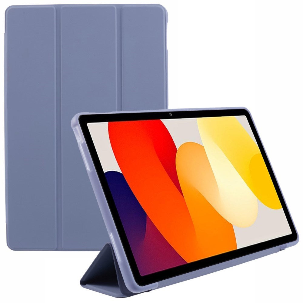 EIDERWOOD Xiaomi Redmi Pad SE Tri-Fold Konstläder Fodral - Lila