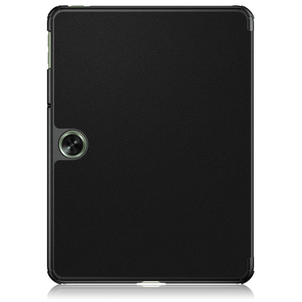 OnePlus Pad Go Tri-Fold Konstläder Fodral med Stativfunktion - Svart