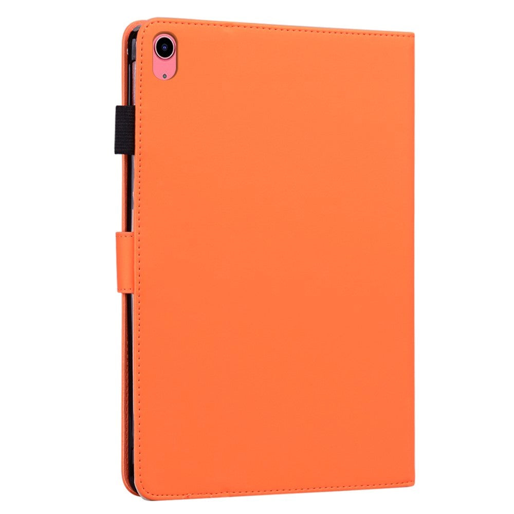 iPad 11" (2025) / iPad 10.9" (2024/2022) Flip Fodral i Läder med Djurmotiv - Orange