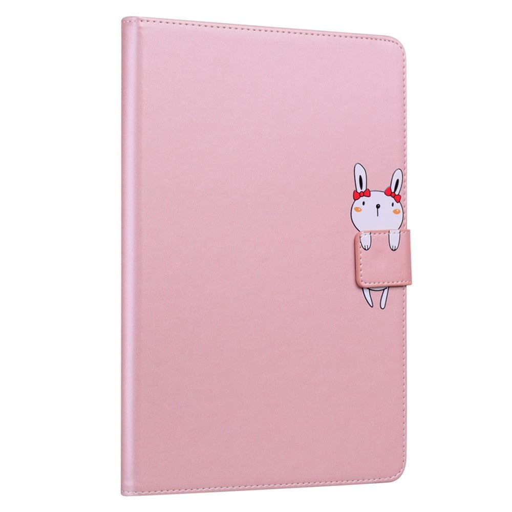 iPad 11" (2025) / iPad 10.9" (2024/2022) Flip Fodral i Läder med Djurmotiv - Rosa