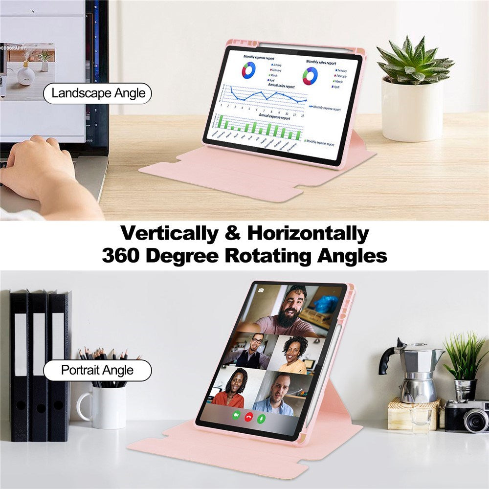 Lenovo Idea Tab 11" / Tab M11 EIDERWOOD Surfplatta Fodral med Stylus-Pennhållare - Rosa