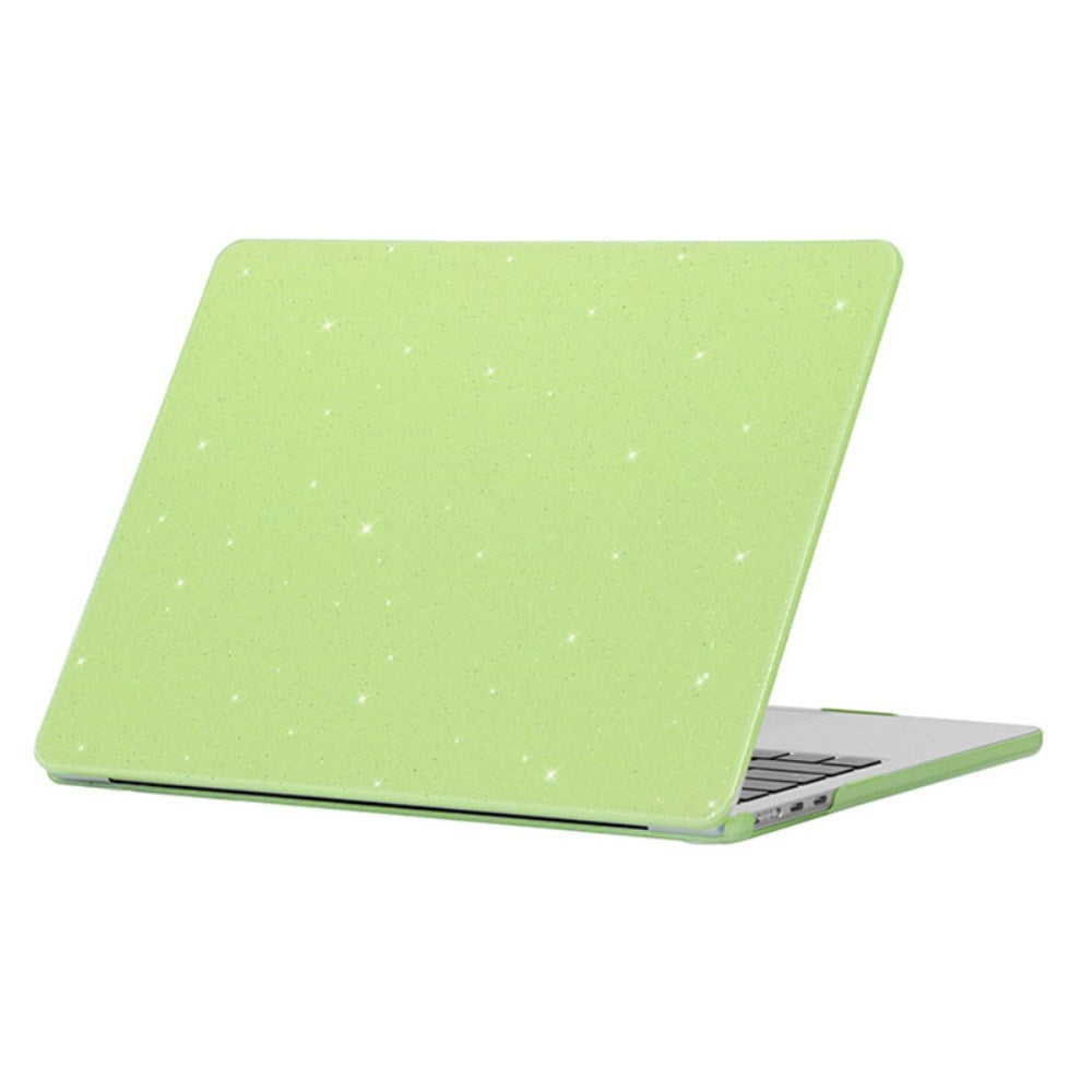 MacBook Air 15" M2/M3/M4 (2023-2025) Hård Plast Skal med Glitterdesign - Grön