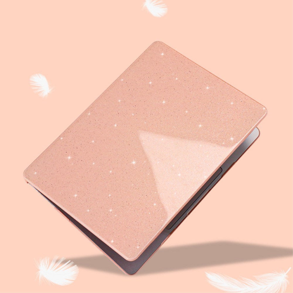 MacBook Air 15" M2/M3/M4 (2023-2025) Hård Plast Skal med Glitterdesign - Lila