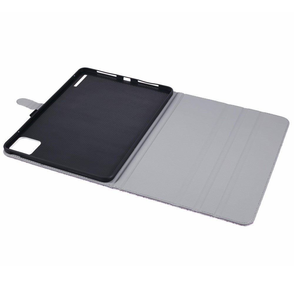 EIDERWOOD Xiaomi Pad 6S Pro Tygklädd Läder Fodral m. Ståfunktion - Lila