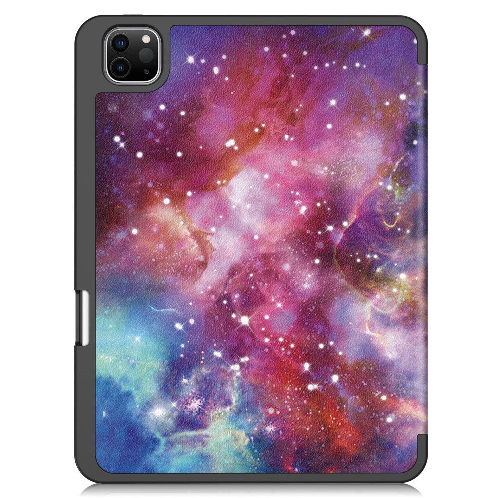 EIDERWOOD iPad Pro 11" (2025 / 2024) Tri-Fold Konstläder Fodral m. Vakna / Sömn Funktion - Galaxy