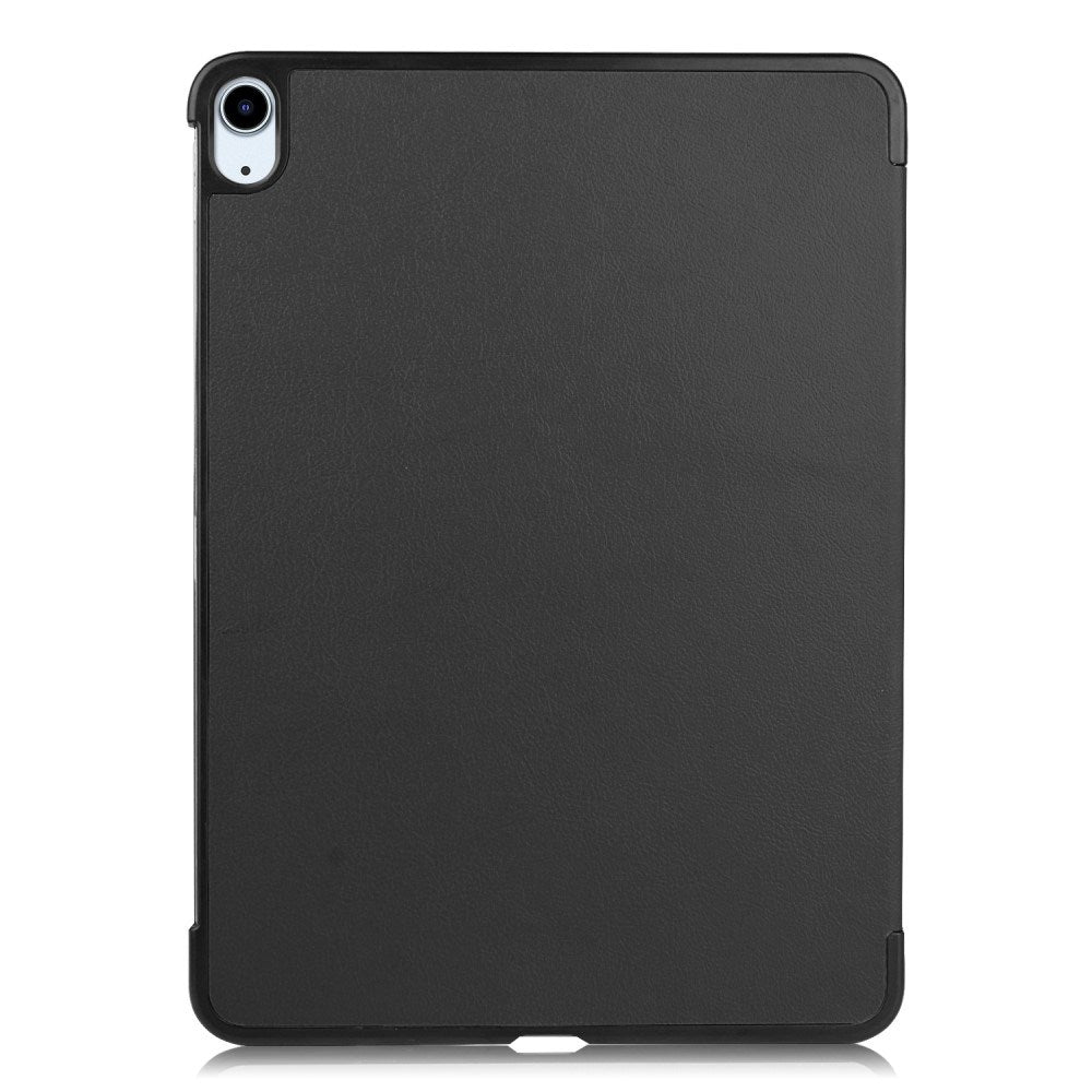 EIDERWOOD iPad Air 11" (2025 / 2024) Litchi Tri-Fold Läder Fodral - Svart