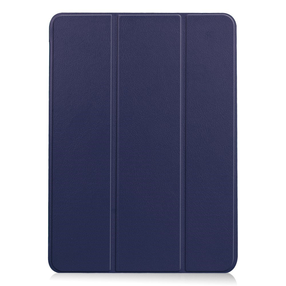 EIDERWOOD iPad Air 11" (2025 / 2024) Litchi Tri-Fold Läder Fodral - Blå