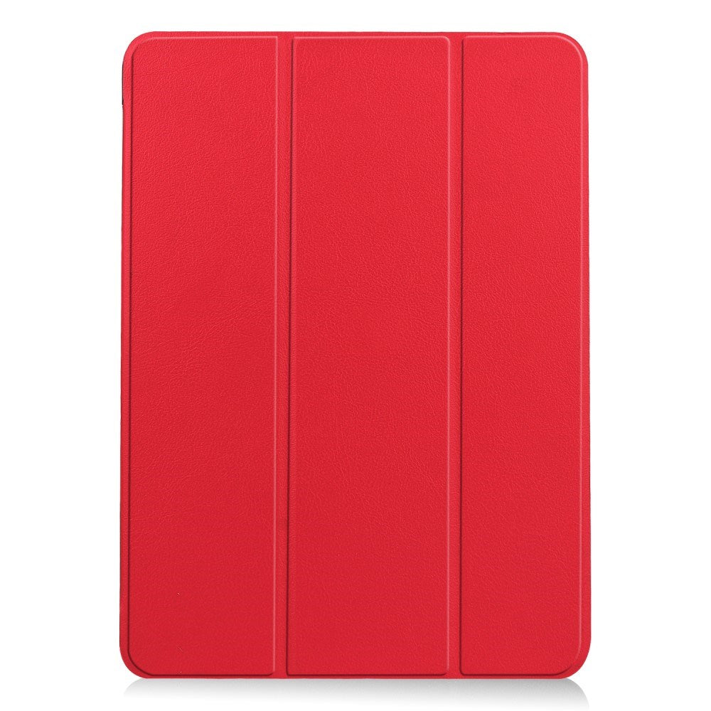 EIDERWOOD iPad Air 11" (2025 / 2024) Litchi Tri-Fold Läder Fodral - Röd