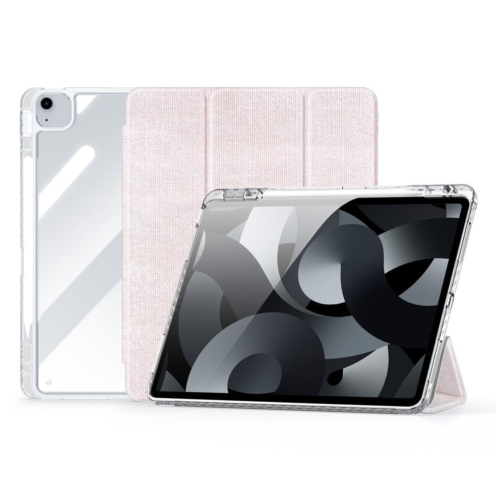 iPad Air 13" (2025 / 2024) DUX DUCIS Unid Series Tri-Fold Fodral - Genomskinlig / Pink