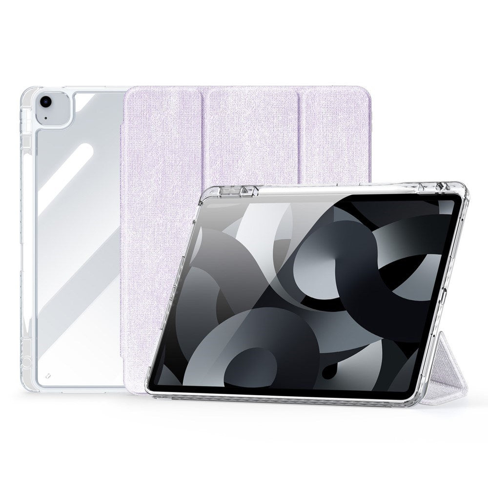 iPad Air 13" (2025 / 2024) DUX DUCIS Unid Series Tri-Fold Fodral - Genomskinlig / Lila