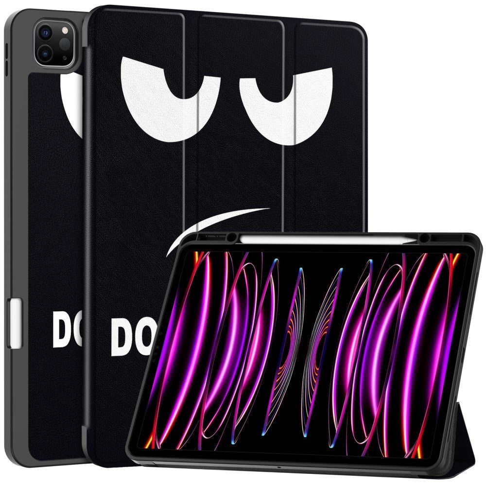 EIDERWOOD iPad Air 13" (2026 / 2025 / 2024) Tri-Fold Konstläder Fodral m. Vakna / Sömn Funktion - Don't Touch Me