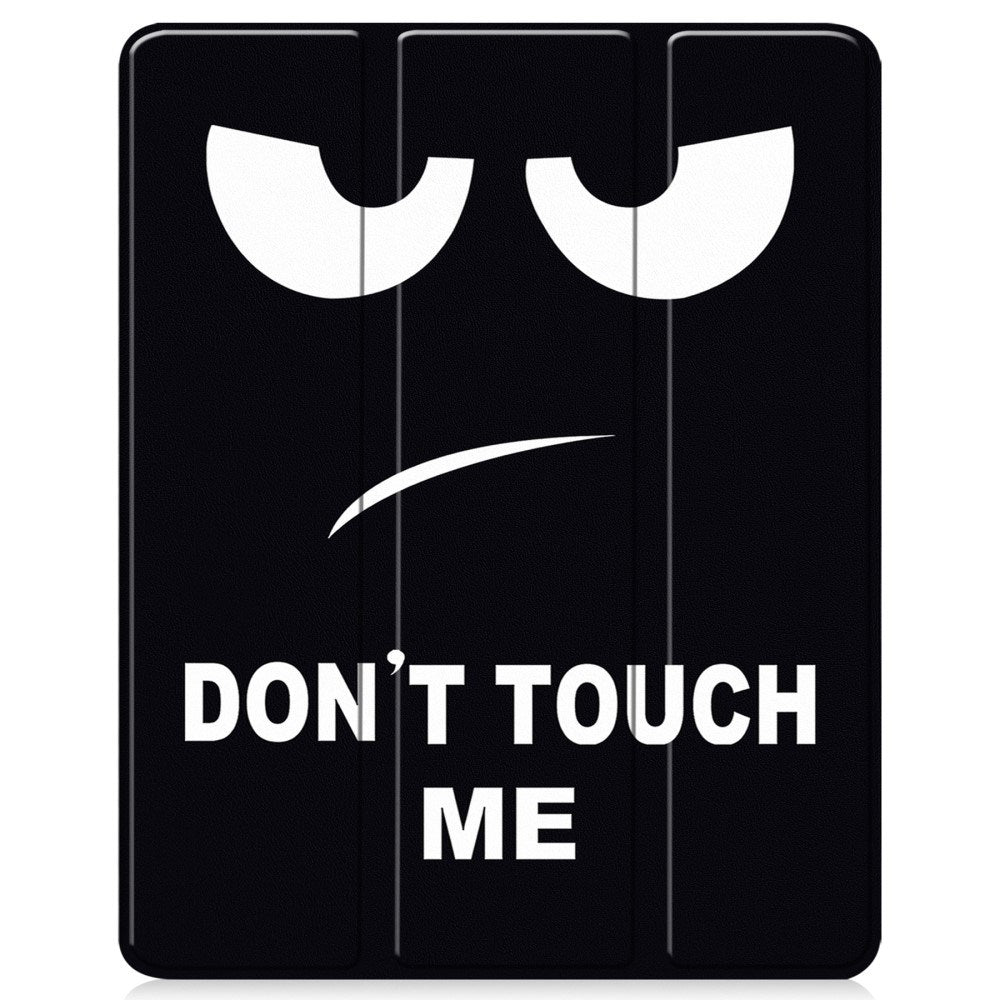 EIDERWOOD iPad Air 13" (2026 / 2025 / 2024) Tri-Fold Konstläder Fodral m. Vakna / Sömn Funktion - Don't Touch Me