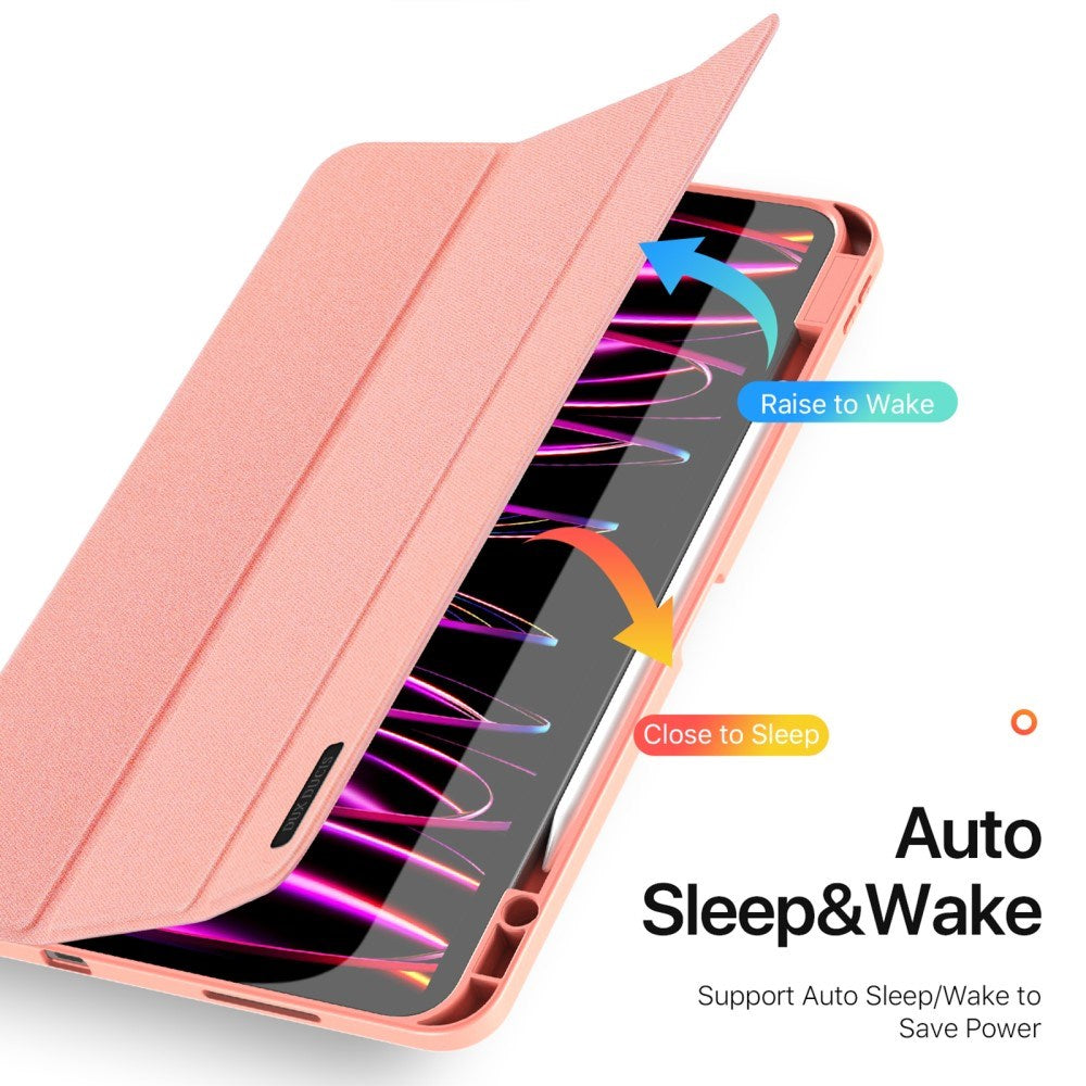 iPad Pro 13" (2025 / 2024) DUX DUCIS DOMO Series Fodral med Pennhållare - Pink