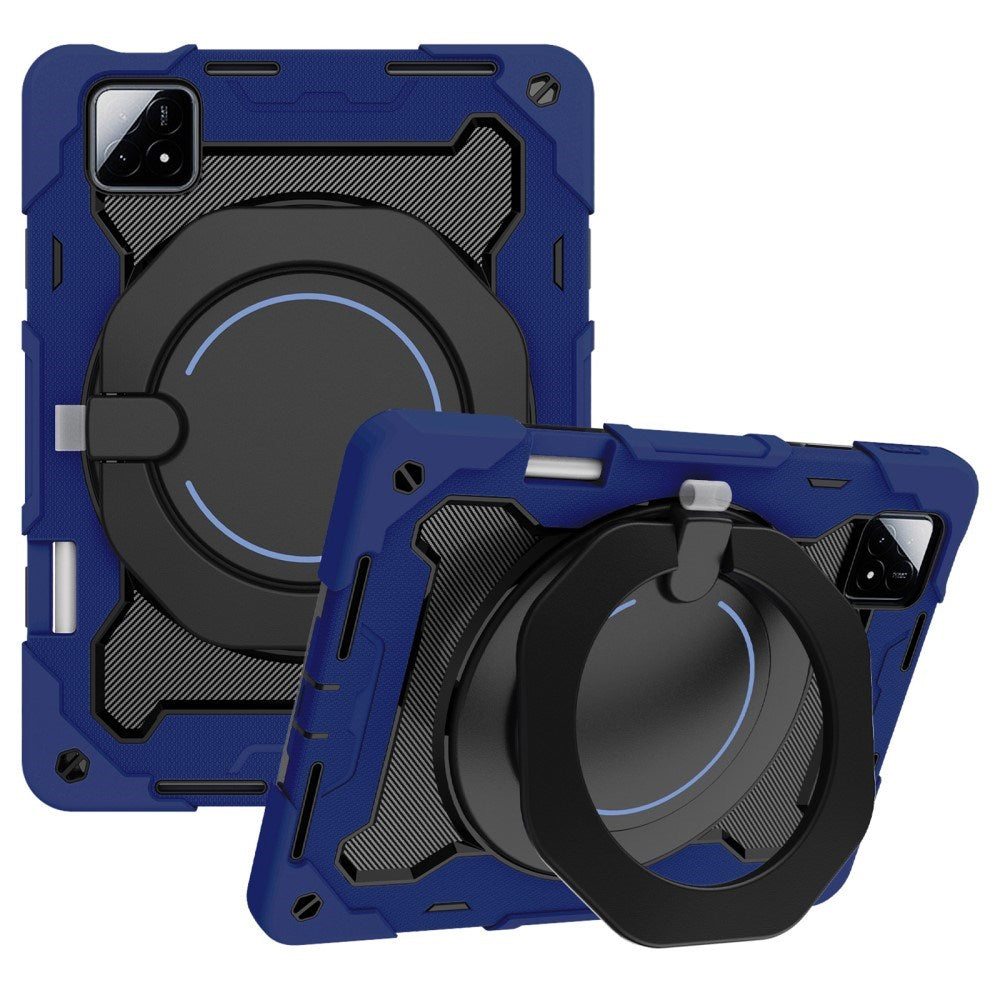 EIDERWOOD Xiaomi Pad 6S Pro Tablet Cover Anti-Drop med Kickstand och Pennhållare - Mörkblå