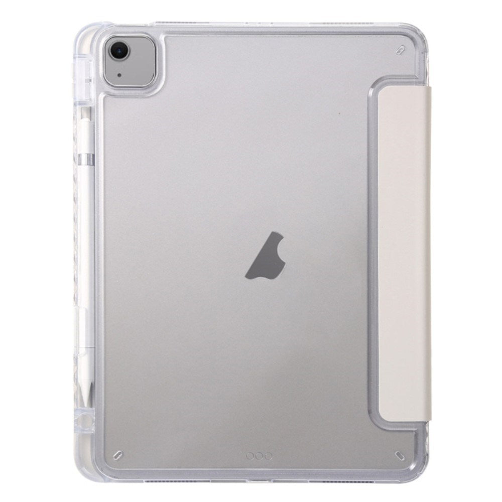 EIDERWOOD iPad Air 11" (2025 / 2024) Tri-fold Konst Läder Fodral med Apple Pencil Hållare - Grå