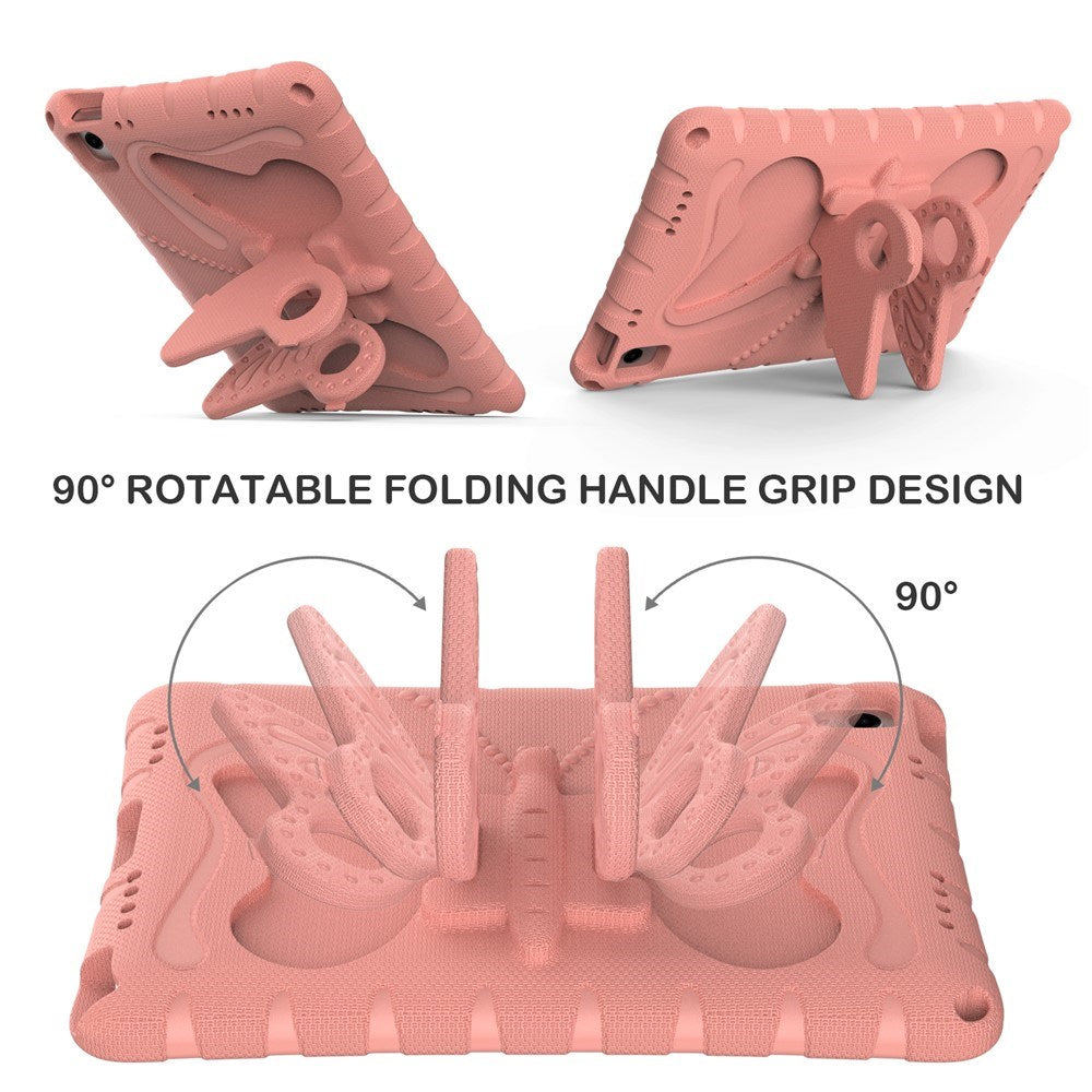 Samsung Galaxy Tab A11+ (Plus) / A9+ (Plus) EIDERWOOD Barnskal med Stativfunktion - Fjäril - Rosa