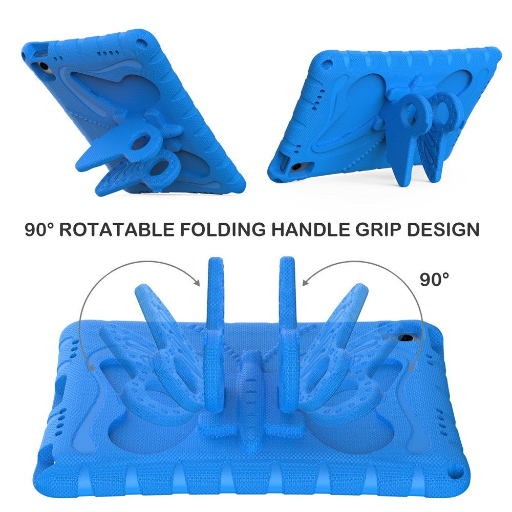 Samsung Galaxy Tab A11+ (Plus) / A9+ (Plus) EIDERWOOD Barnskal med Stativfunktion - Fjäril - Blå