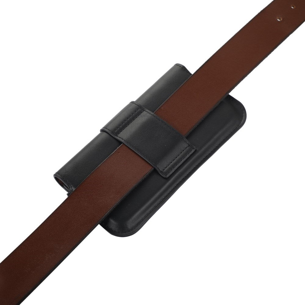 Universell Bältesväska i Konstläder för Mobil (max. mobil: 150 x 75 mm) - Svart