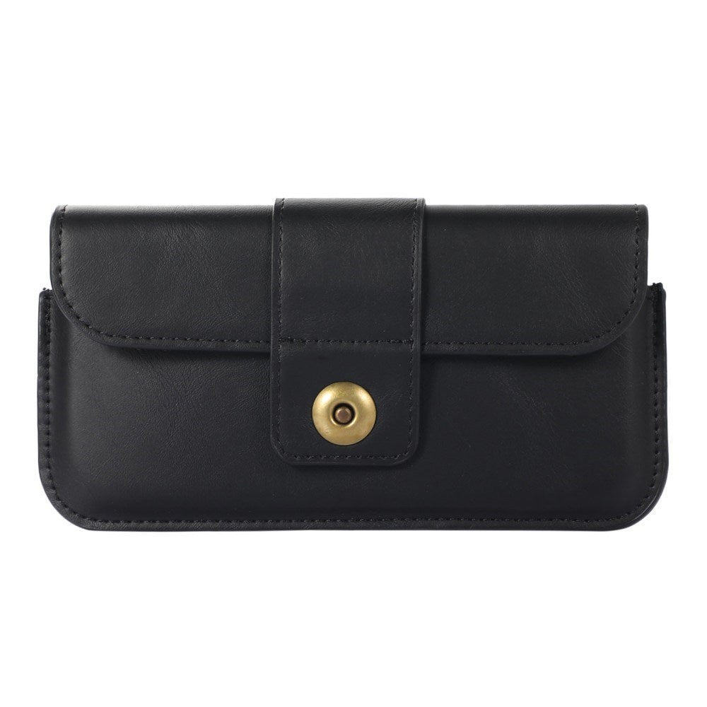 Universell Bältesväska i Konstläder för Mobil (max. mobil: 150 x 75 mm) - Svart