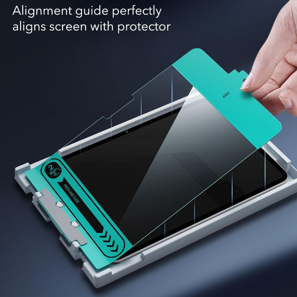 ESR iPad Pro 11" (2024) Härdat Skärmskydd inkl. Monteringsram - Full Fit - 2 st. - Genomskinlig