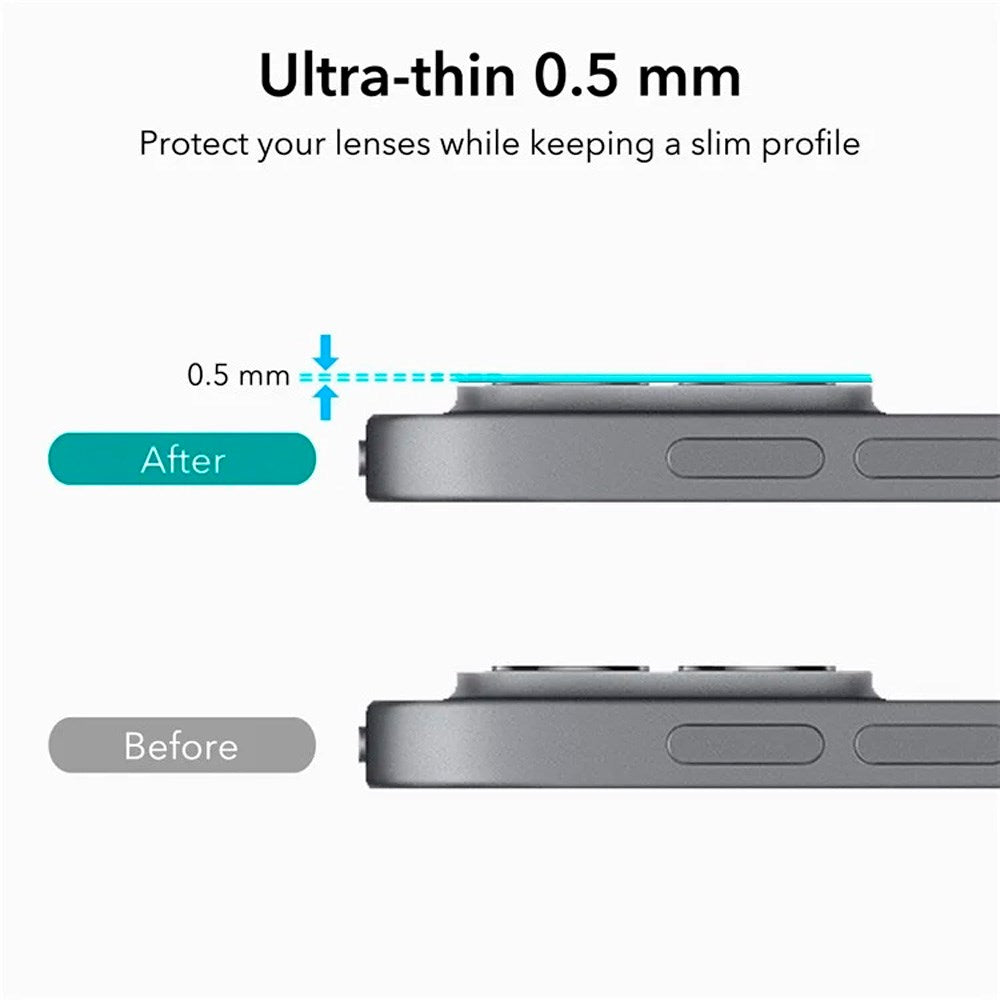 ESR iPad Pro 13" (2025 / 2024) / 12,9" (2022-2020) / 11" (2022-2020) - 2-pack - Kameralinsskydd - Svart