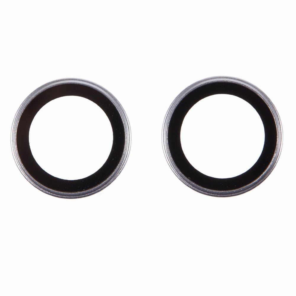 iPhone 16 / 16 Plus Kameralins Skyddsglas - Silver