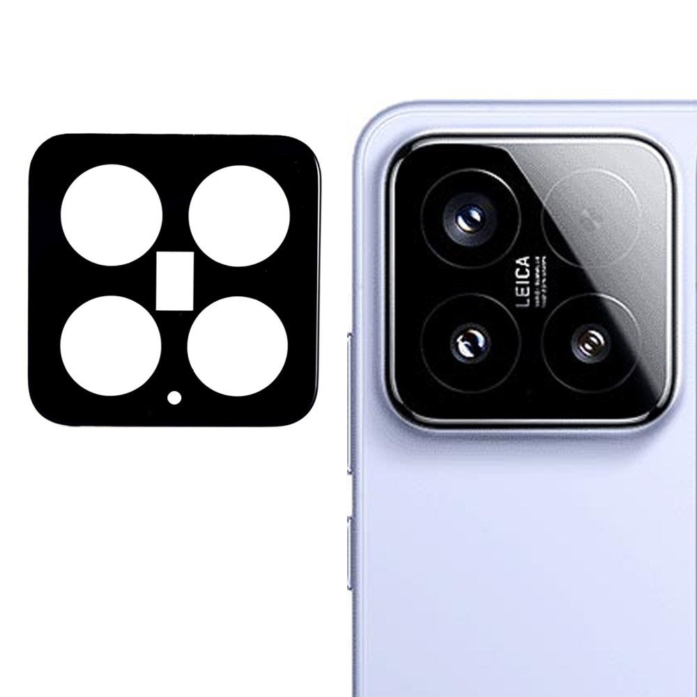 Xiaomi 15 Härdat Kameralinsskyddsglas - Svart