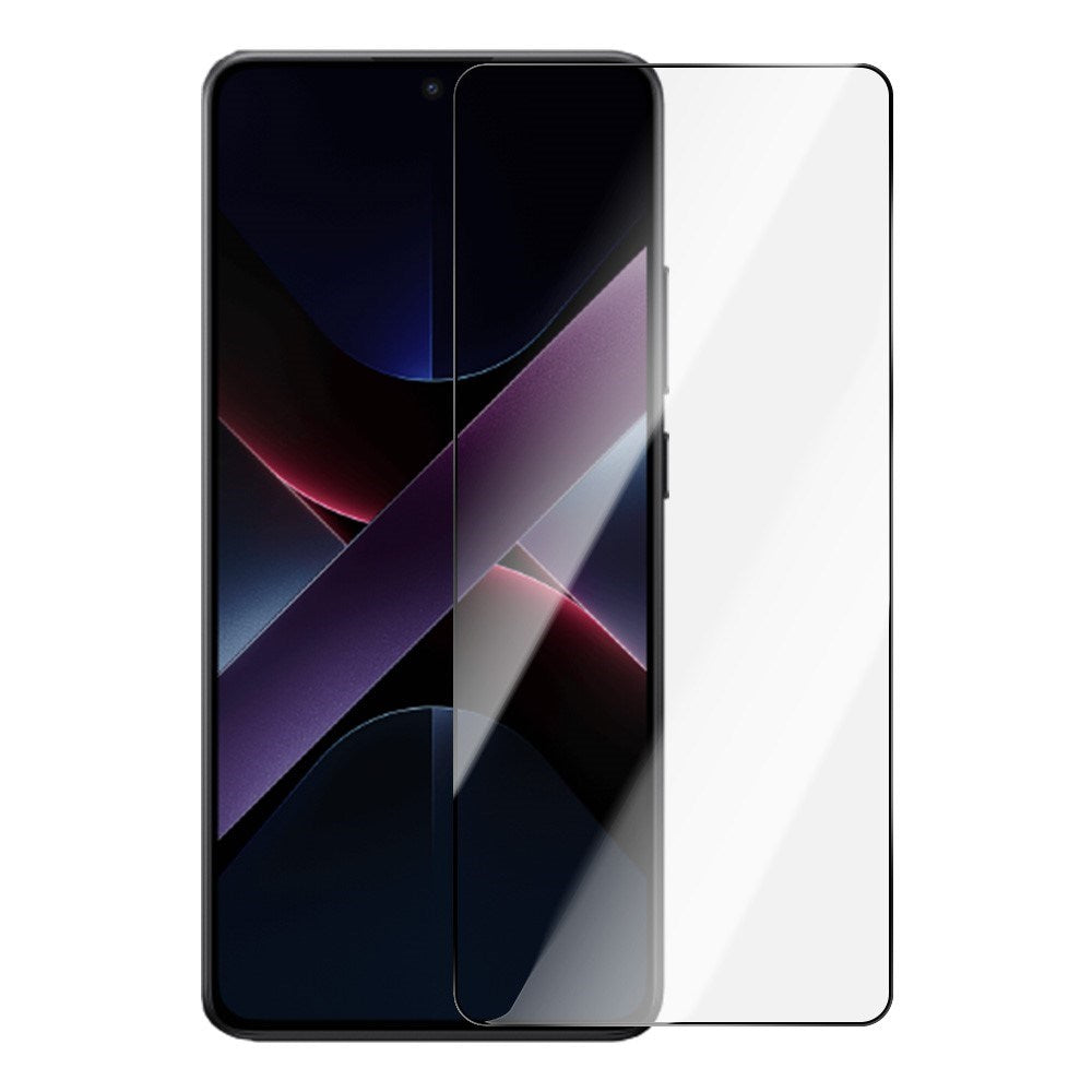 Xiaomi Poco X7 Pro Härdat Skärmskyddsglas - Genomskinlig / Svart