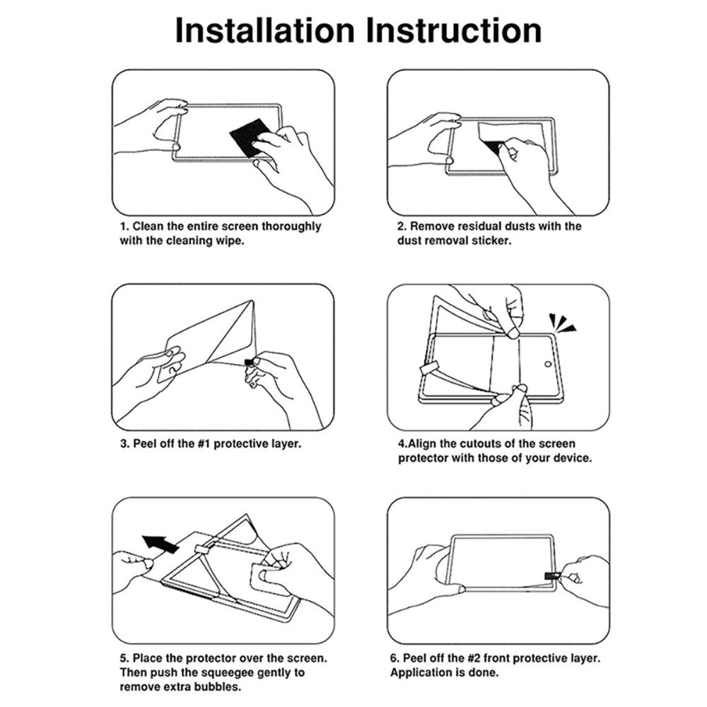 Samsung Galaxy Tab S10 FE+ (Plus) PET-Skyddsfilm med Pappersstruktur med Privacy