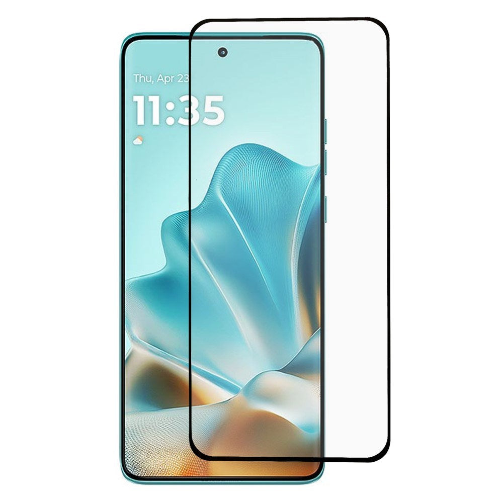 Motorola Edge 60/ Edge 60 Pro / Edge 60 Fusion Full Fit Härdat Glas Skärmskydd - Genomskinlig / Svart Kant