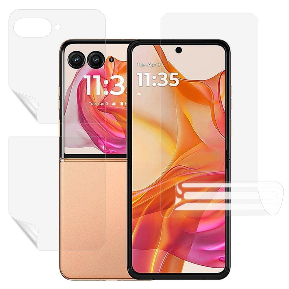 Motorola Razr 60 Ultra Skärmskydd - 3 Delar - Genomskinlig
