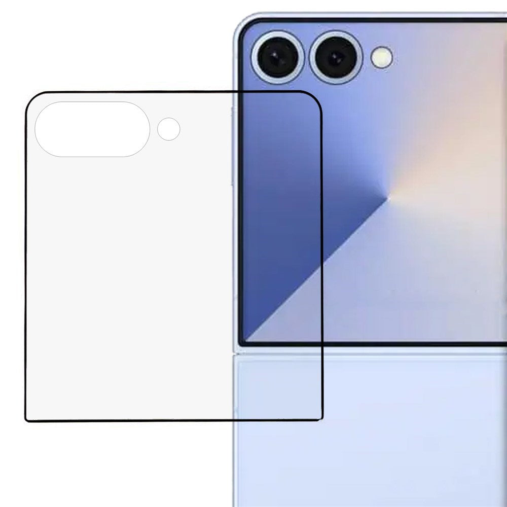 Samsung Galaxy Z Flip7 Skärmskyddsglas - Genomskinlig / Svart