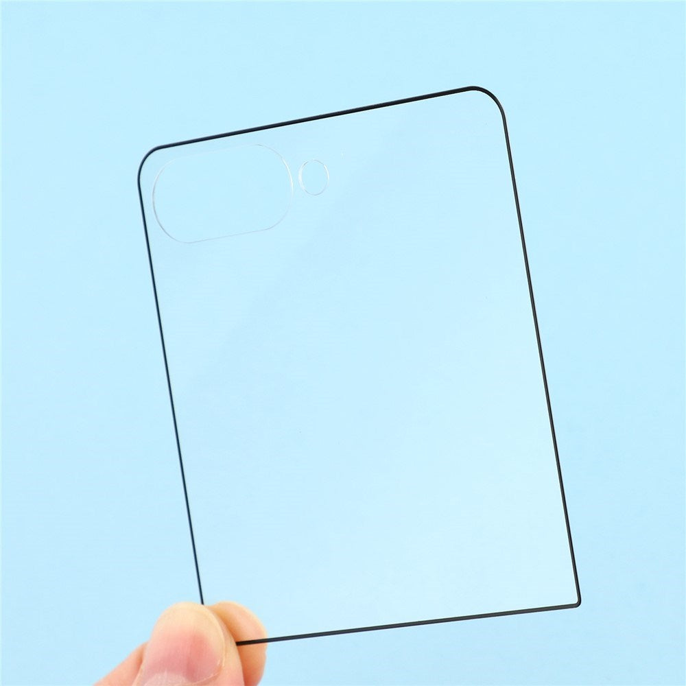 Samsung Galaxy Z Flip7 Skärmskyddsglas - Genomskinlig / Svart