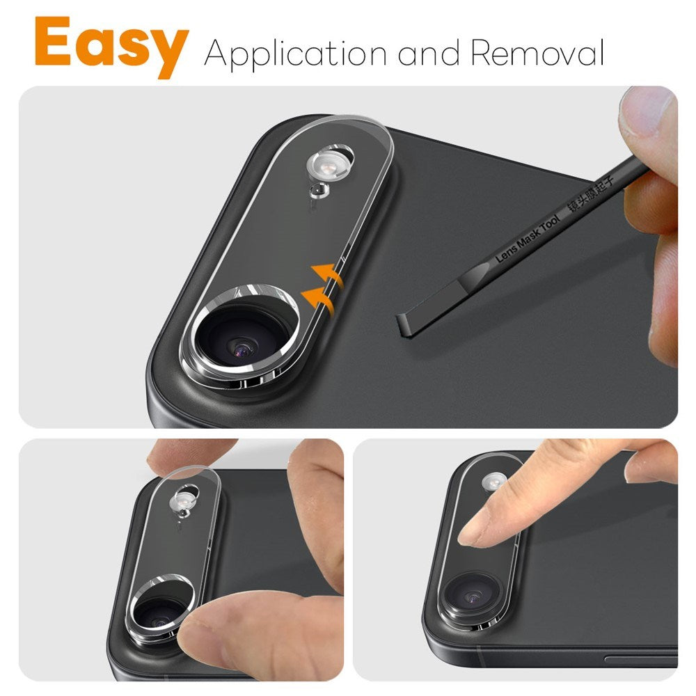 NORTHJO iPhone Air Härdat Kameralinsglas - Genomskinlig