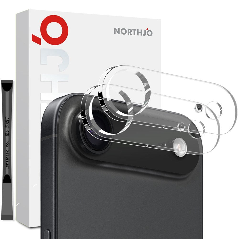 NORTHJO iPhone Air Härdat Kameralinsglas - Genomskinlig - 2 St.