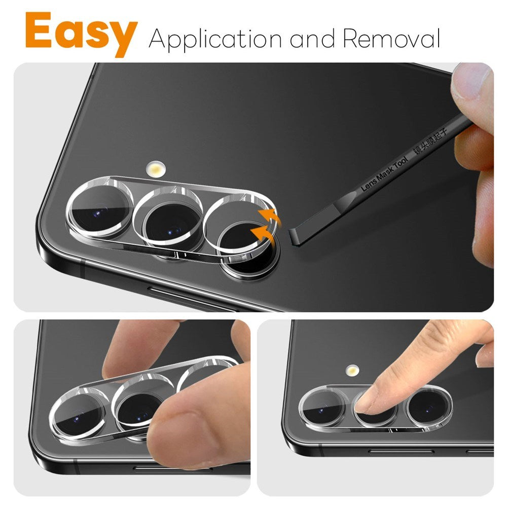 NORTHJO Samsung Galaxy S25 FE Härdat Kameralinsglas - Genomskinlig