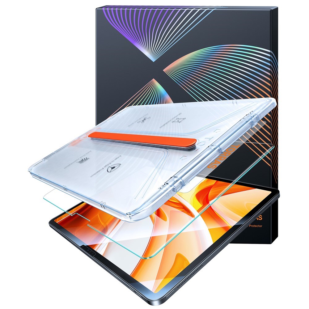 TORRAS iPad Pro 11" (2025 / 2024) Install Master Härdat Glas Skärmskydd - Genomskinlig