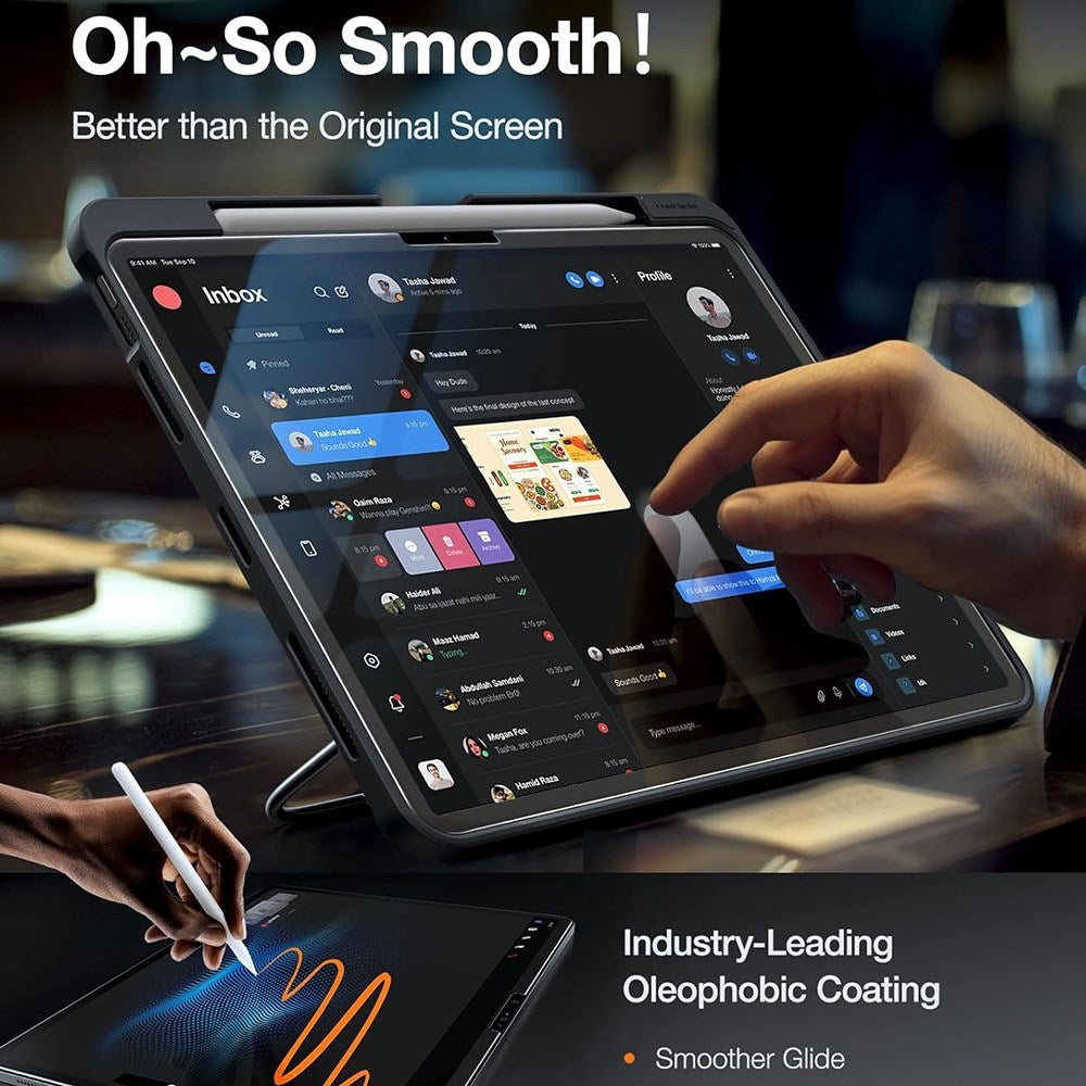 TORRAS iPad Pro 13" (2025 / 2024) Install Master Härdat Glas Skärmskydd - Genomskinlig