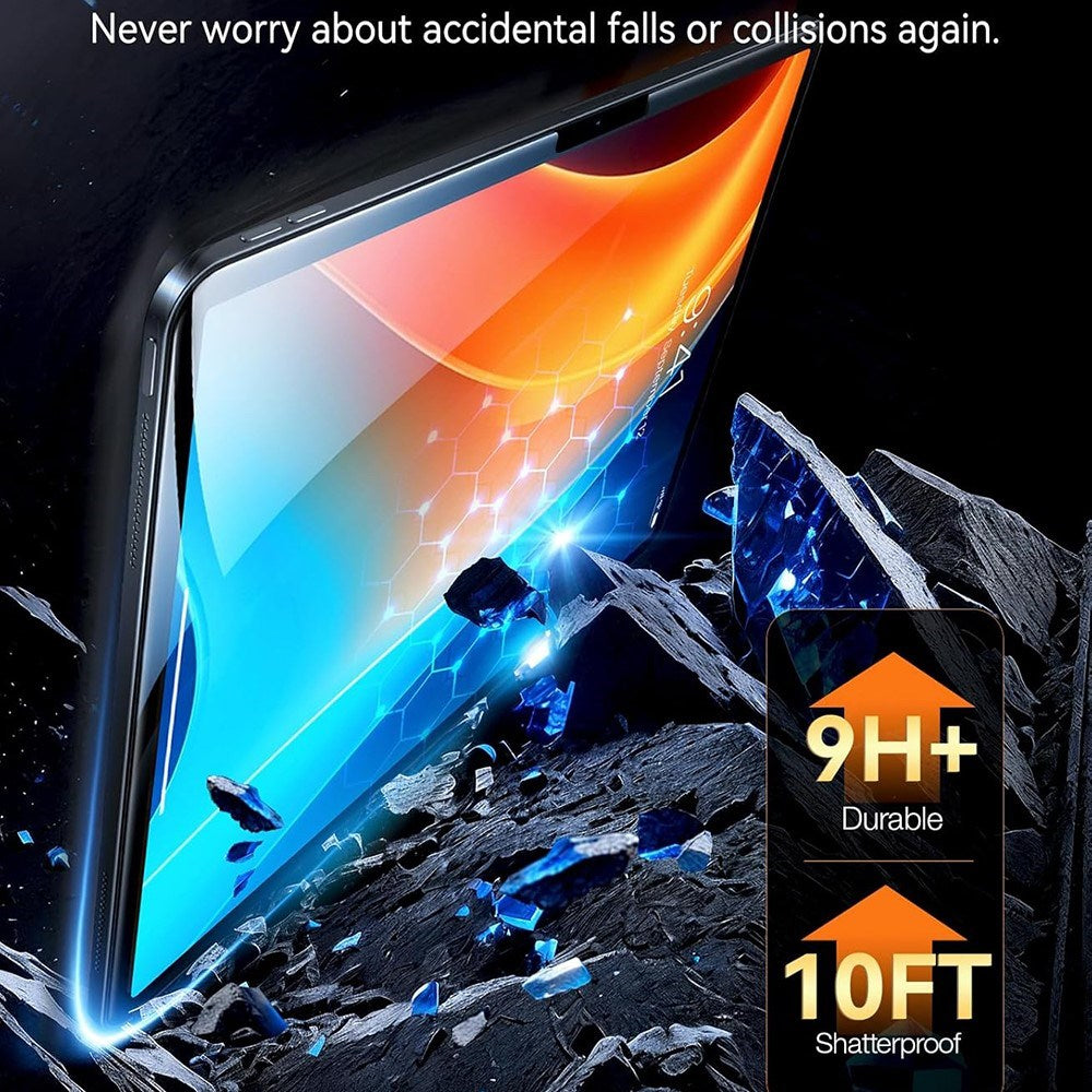 TORRAS iPad Pro 13" (2025 / 2024) Install Master Härdat Glas Skärmskydd - Genomskinlig