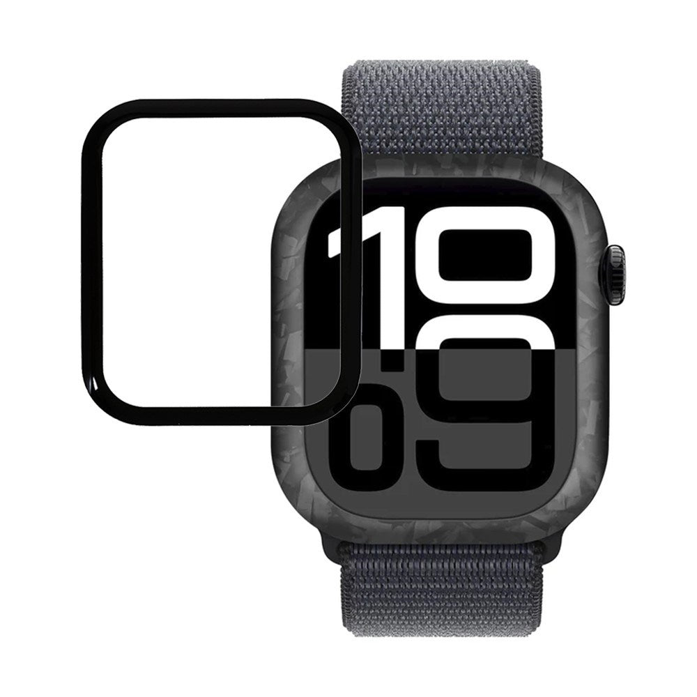 Apple Watch 11 / 10 (46mm) Härdat Glas Skärmskydd - Transparent / Svart Kant