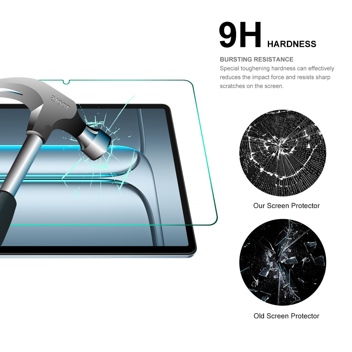 OnePlus Pad Lite ENKAY Härdat Glas Skärmskydd - 2 st. - Genomskinlig