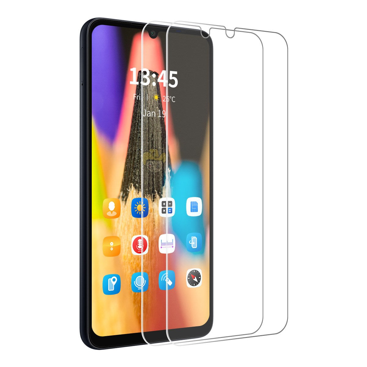 Samsung Galaxy A27 Härdat Glas Skärmskydd - 2 st. - Genomskinlig