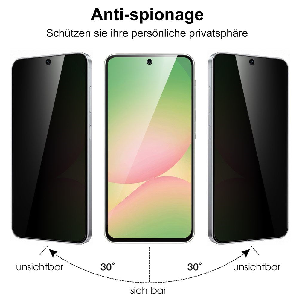 Samsung Galaxy A57 Skärmskydd i Härdat Glas - Sekretessskydd - Genomskinlig
