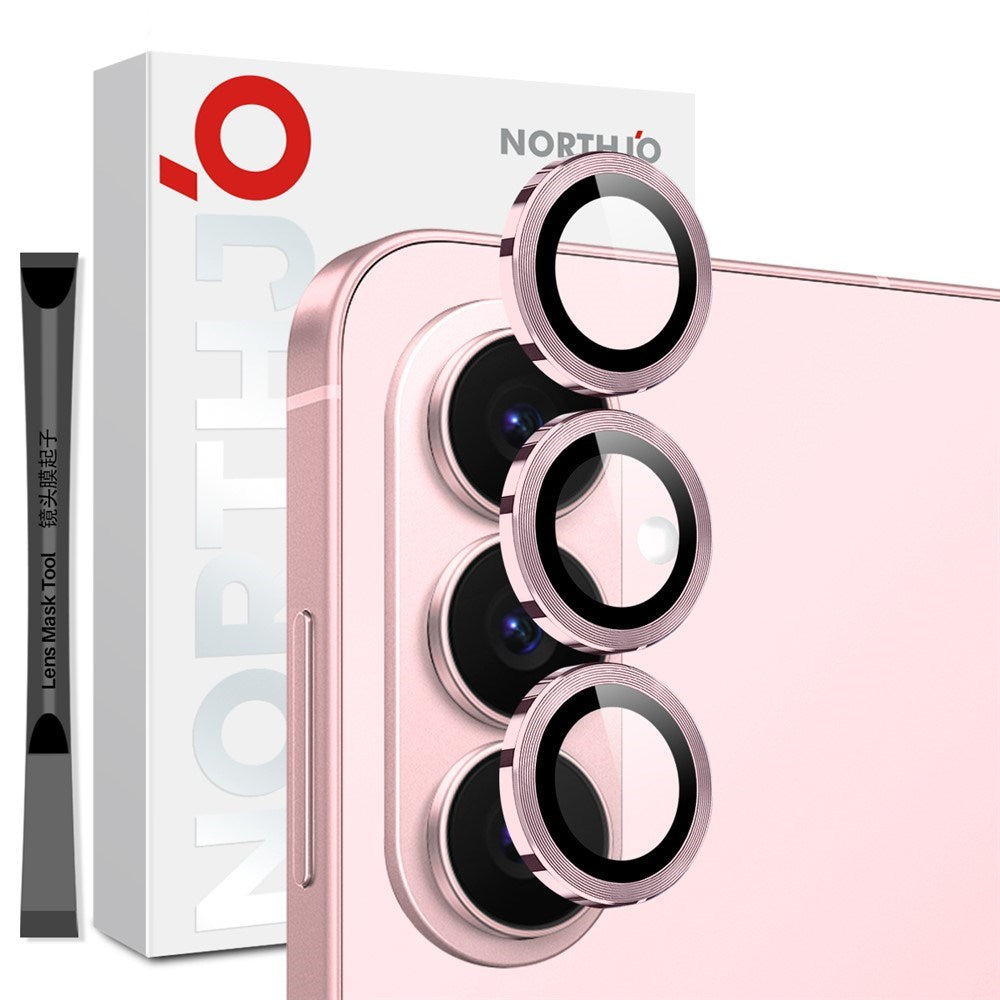Samsung Galaxy S26 NORTHJO Kameralinsskydd - Metall & Glas - Rosa