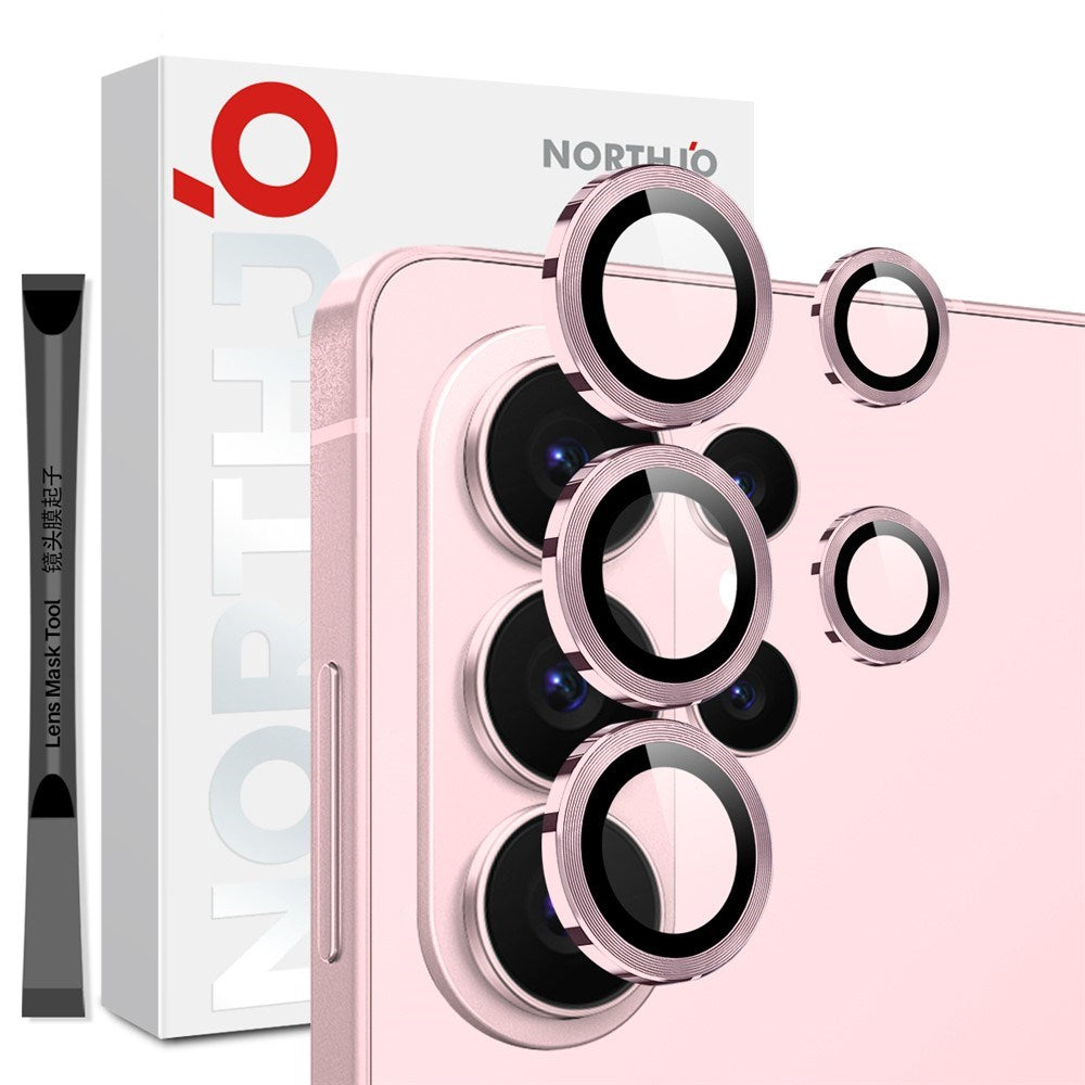 Samsung Galaxy S26 Ultra NORTHJO Kameralinsskydd - Metall & Glas - Rosa