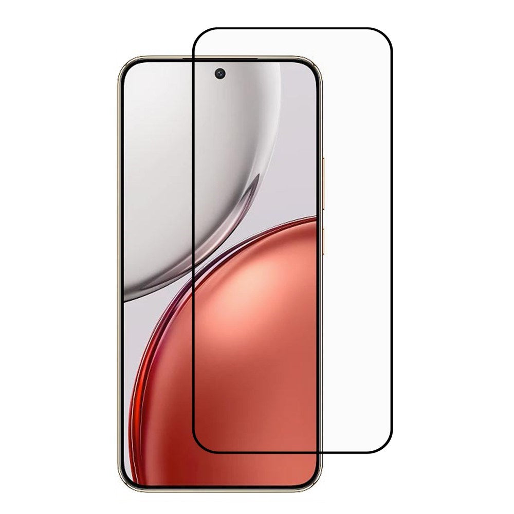 Honor Magic8 Lite Härdat Skyddsglas - Genomskinlig / Svart