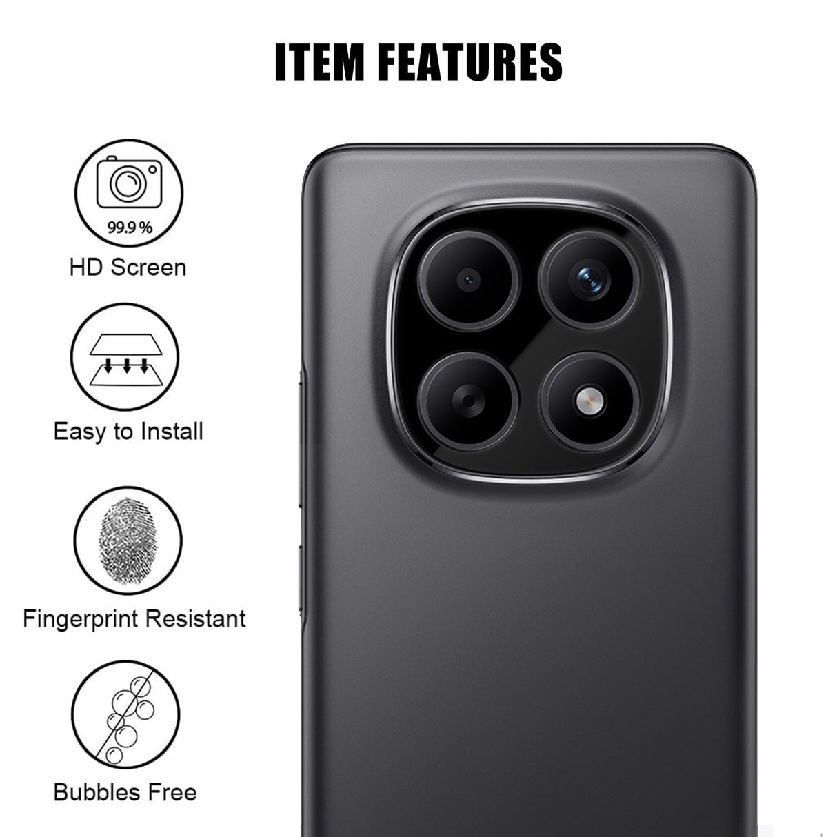 Xiaomi Redmi Note 15 (5G) Härdat Kameralinsskyddsglas – Genomskinlig