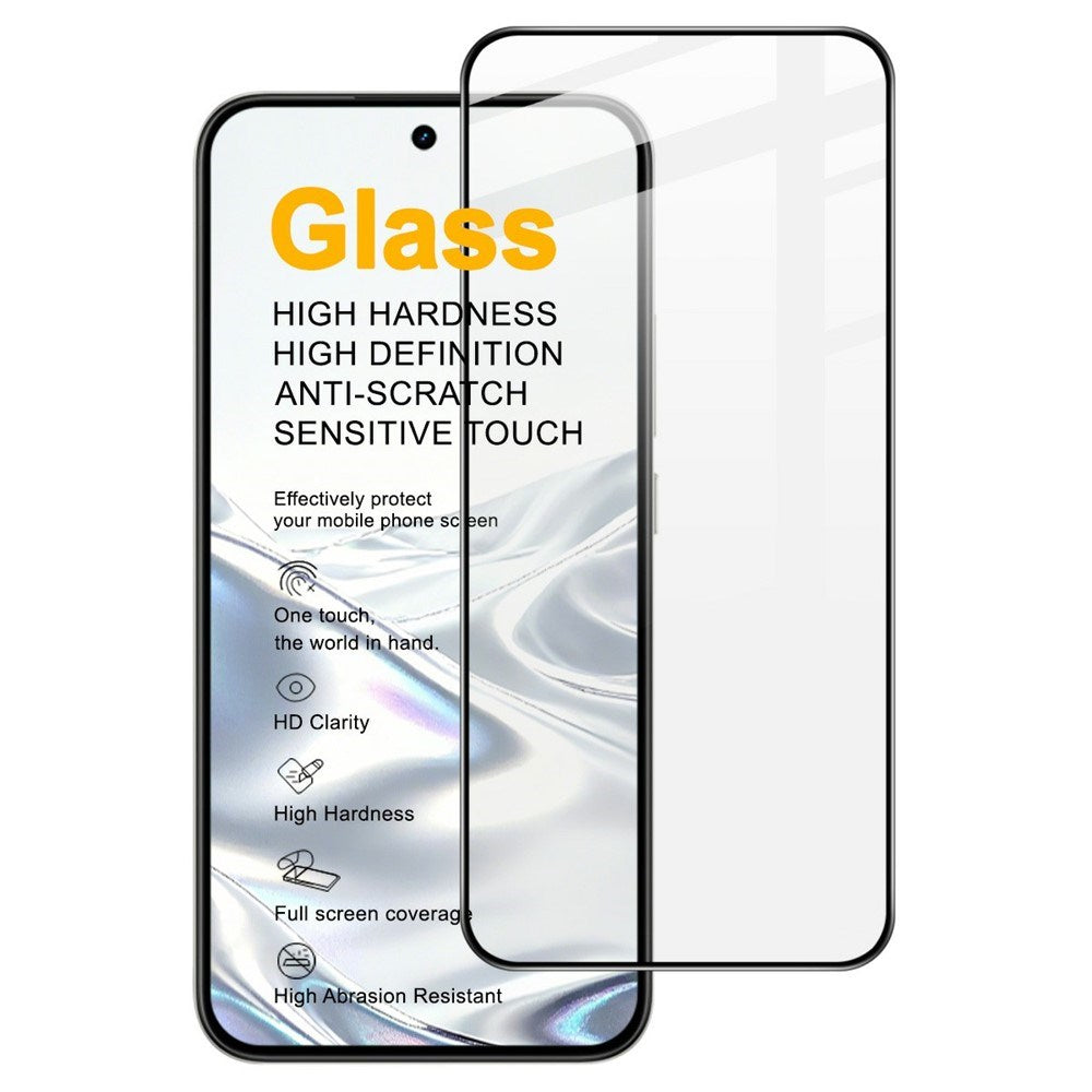 Realme 16 IMAK Härdat Glas Skärmskydd - Genomskinlig / Svart Kant